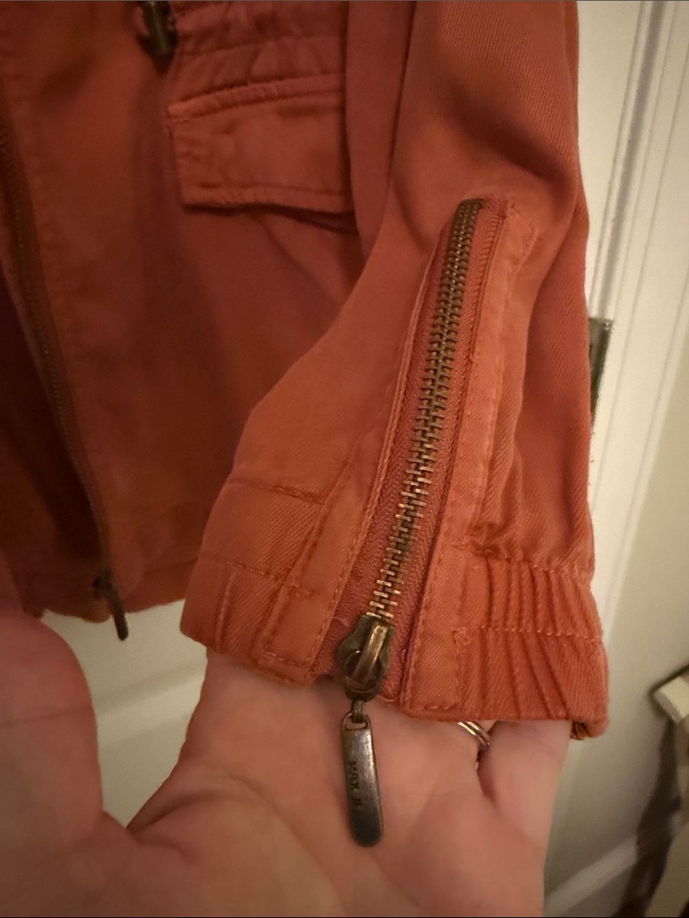 Max Jeans Rust Orange Utility Field Jacket - Picture 9 of 16
